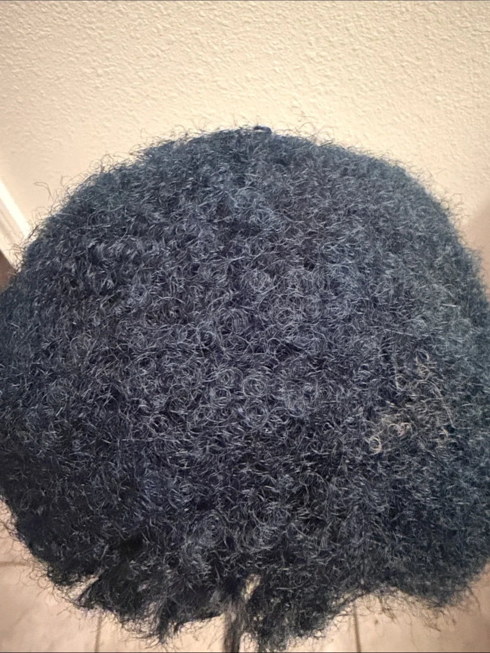 Black Afro Curly Lace Front Wig - Non-Branded human hair Afro soft
